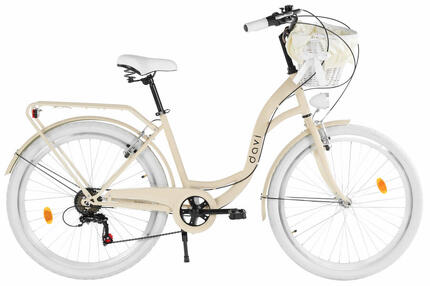 Vélo femme Davi Emma 26″, 155–180 cm, 7 vitesses, rose/noir