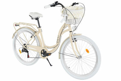 Bicicletta donna Davi Ella 26" 7 velocità 155-180 cm Marrone caffè/Bianco