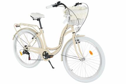 Vélo de ville 26" Davi Ella 18" shimano 7 vitesses 155-180 cm avec panier