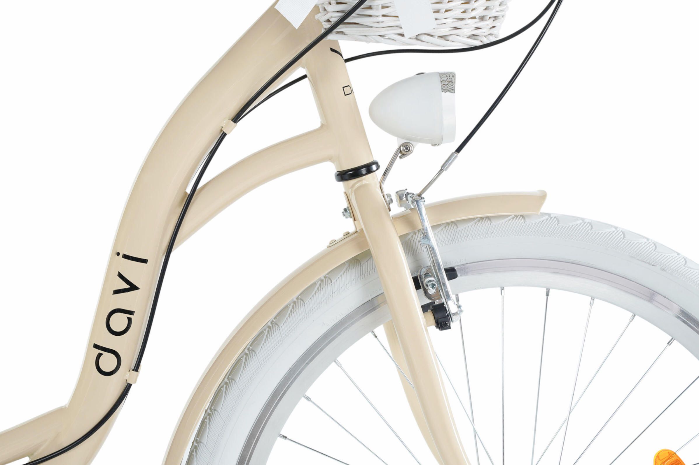 Vélo femme Davi Emma 26″, 155–180 cm, 7 vitesses, beige/blanc 4/7