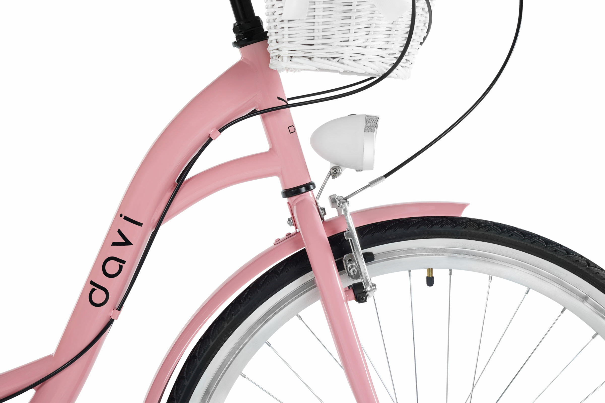 Damesfiets Davi Ella 28", 7 versnellingen, 160-185 cm, Roze/Zwart 4/7