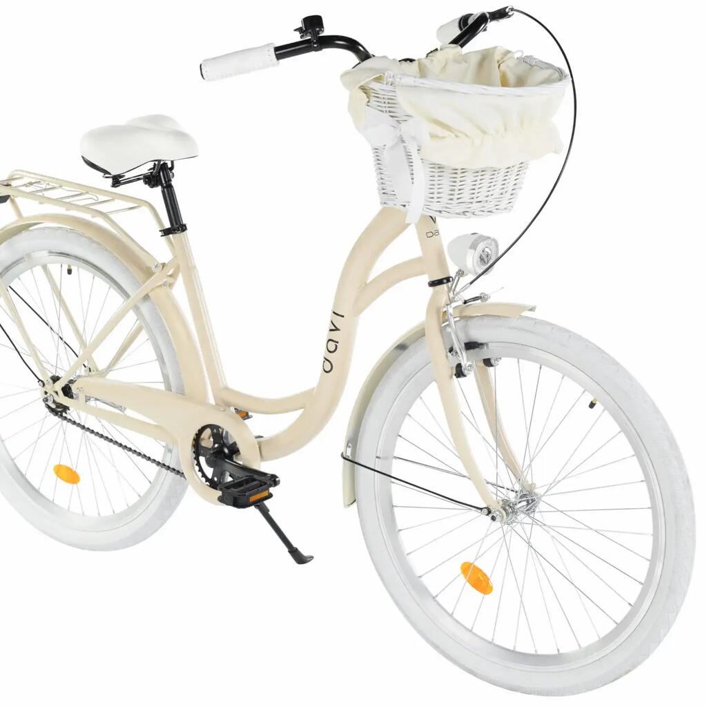 Women’s bike Davi Lila 26″, 155–180 cm, 1 speed, beige/white