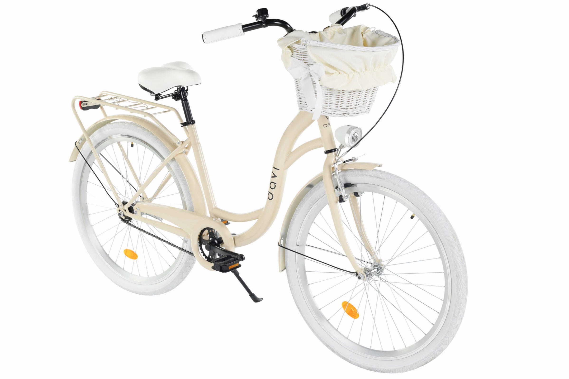 DAVI Damenfahrrad Davi Lila 26", 1 Gang, 155-180 cm, Kaffeebraun/Weiß