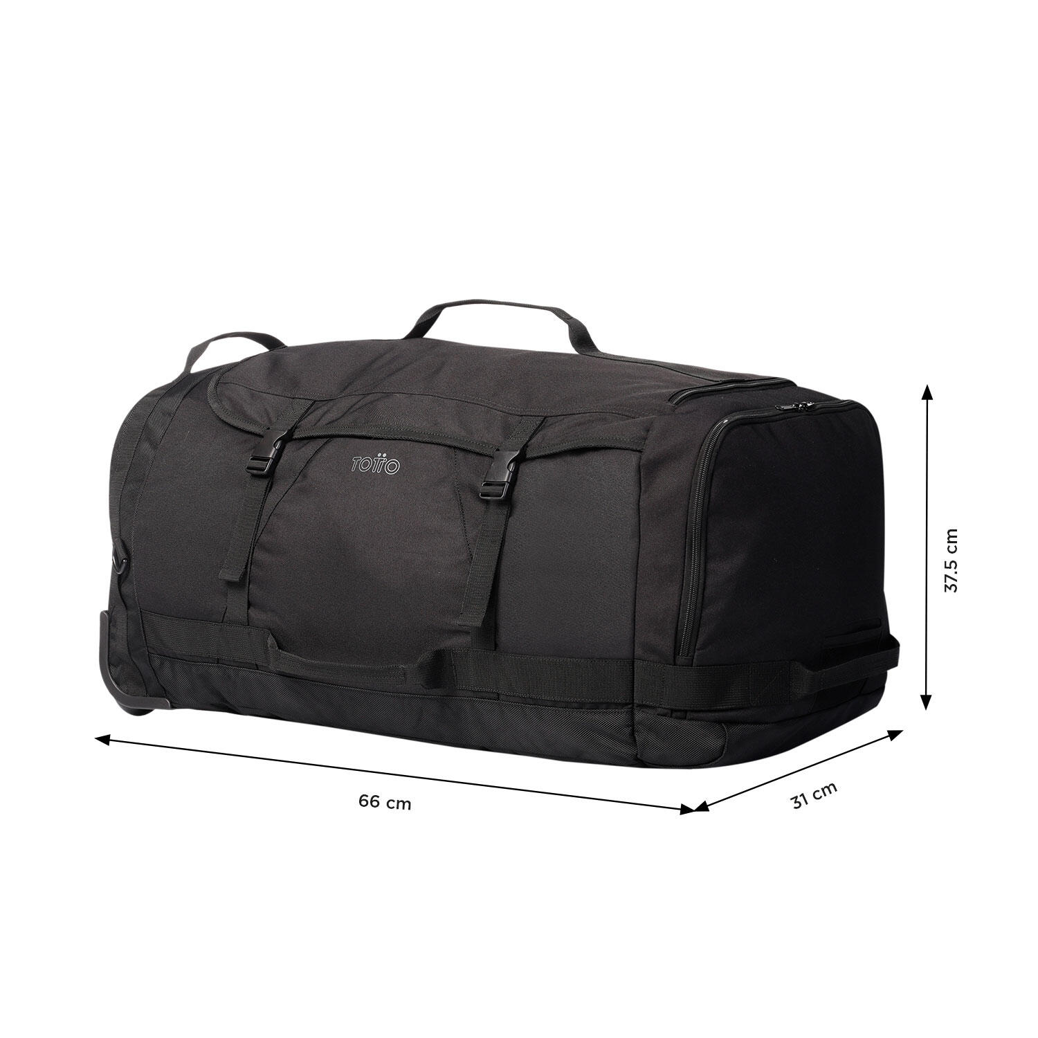 Totto Bolsa deporte Active XL Negro Poliéster 66 x 31 x 37.5 cm 3/5