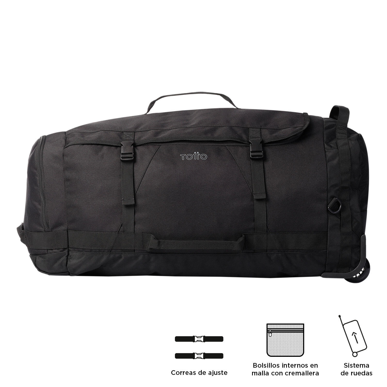 Totto Bolsa deporte Active XL Negro Poliéster 66 x 31 x 37.5 cm 5/5