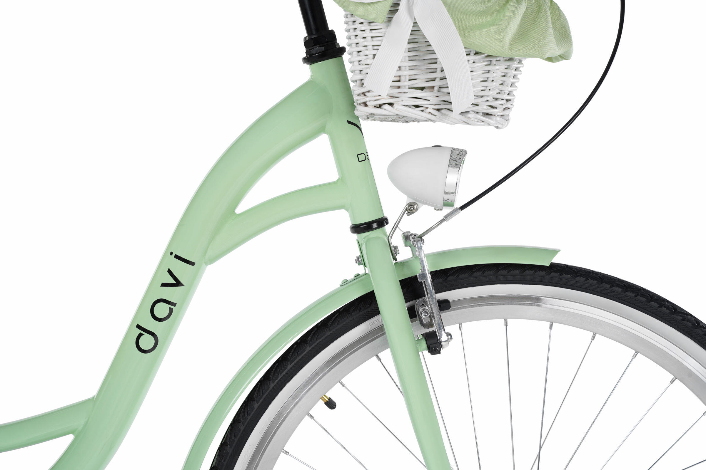 Vélo femme Davi Mila 28″, 160–185 cm, 1 vitesse, vert/noir 4/7