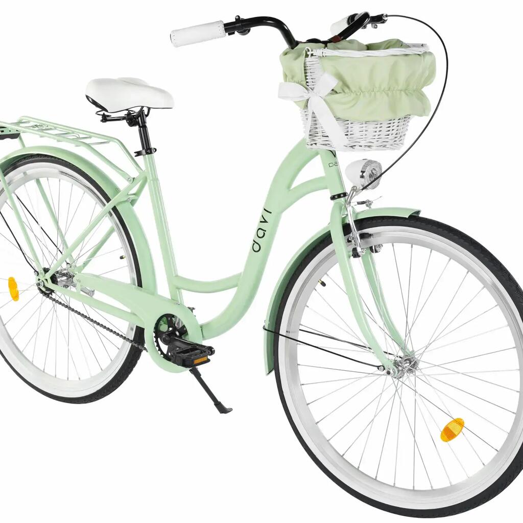 Women’s bike Davi Mila 28″, 160–185 cm, 1 speed, green/black