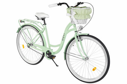 Vélo femme Davi Mila 28″, 160–185 cm, 1 vitesse, vert/noir