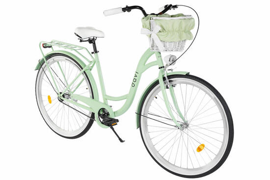 Vélo femme Davi Mila 28″, 160–185 cm, 1 vitesse, vert/noir