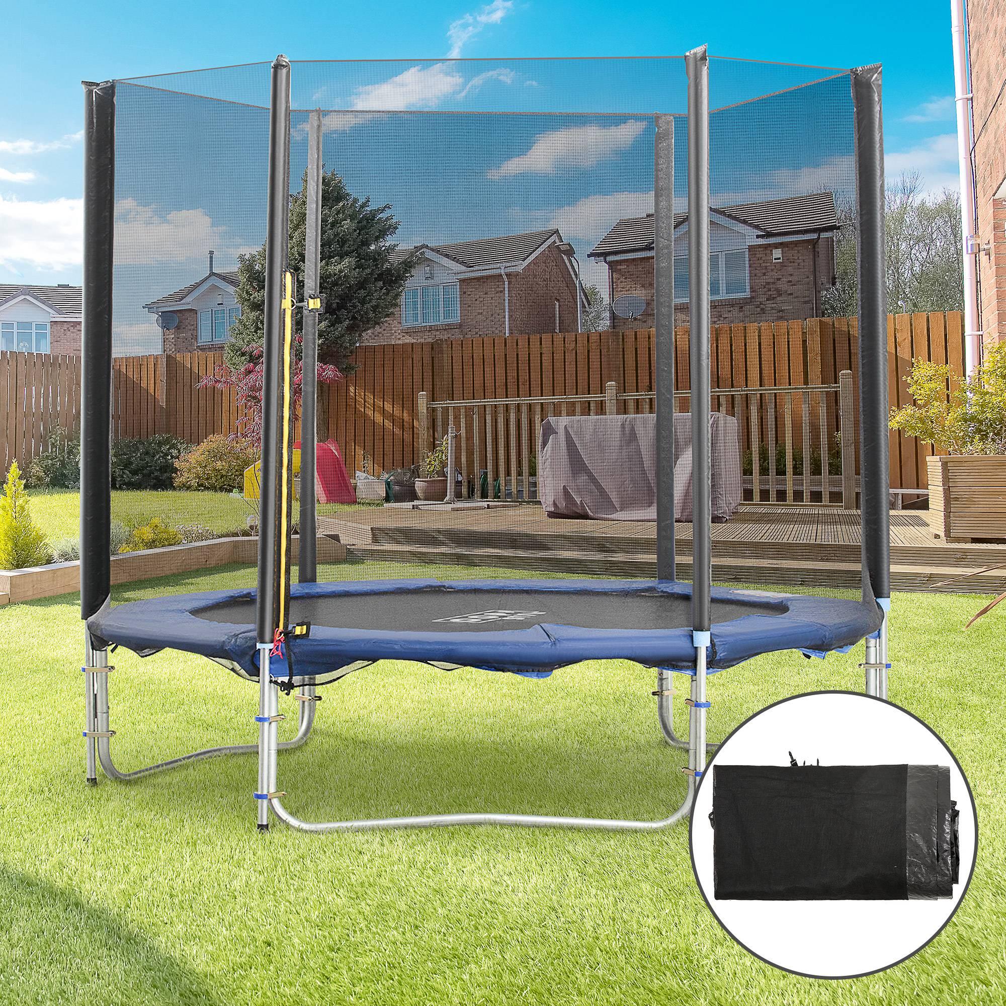 Red de Seguridad para Cama Elástica HOMCOM Ø244x180 cm Negro 2/7