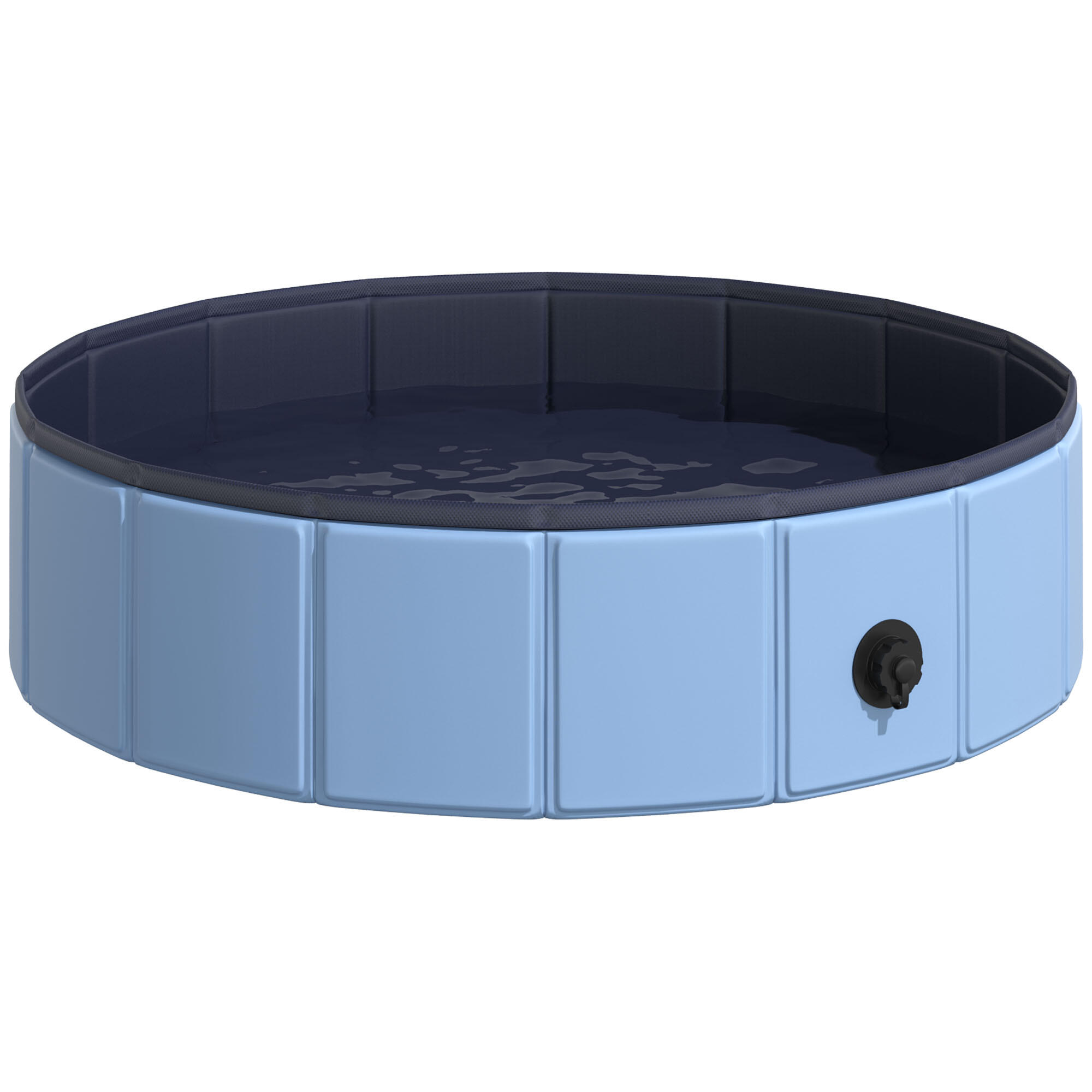 Piscina para Cães Dobrável 80x80x20 cm Azul PawHut 2/7