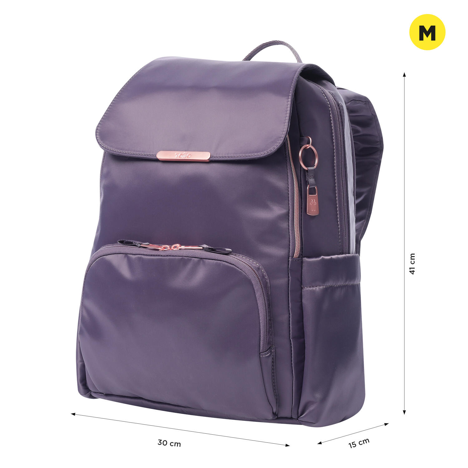 Totto Mochila urbana Bel Montana Grape Poliamida 30 x 41 x 15 cm 2/5