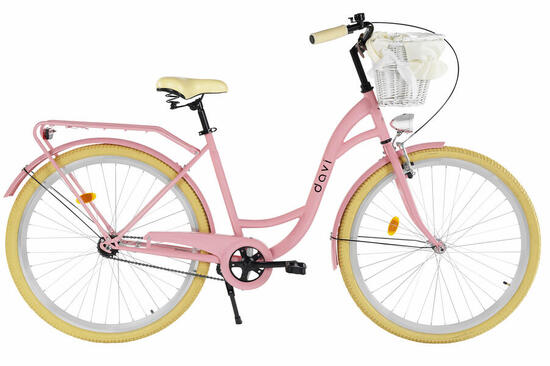 Bicicletta donna Davi Lila 28" 1 velocità 160-185 cm Bianco/Nero
