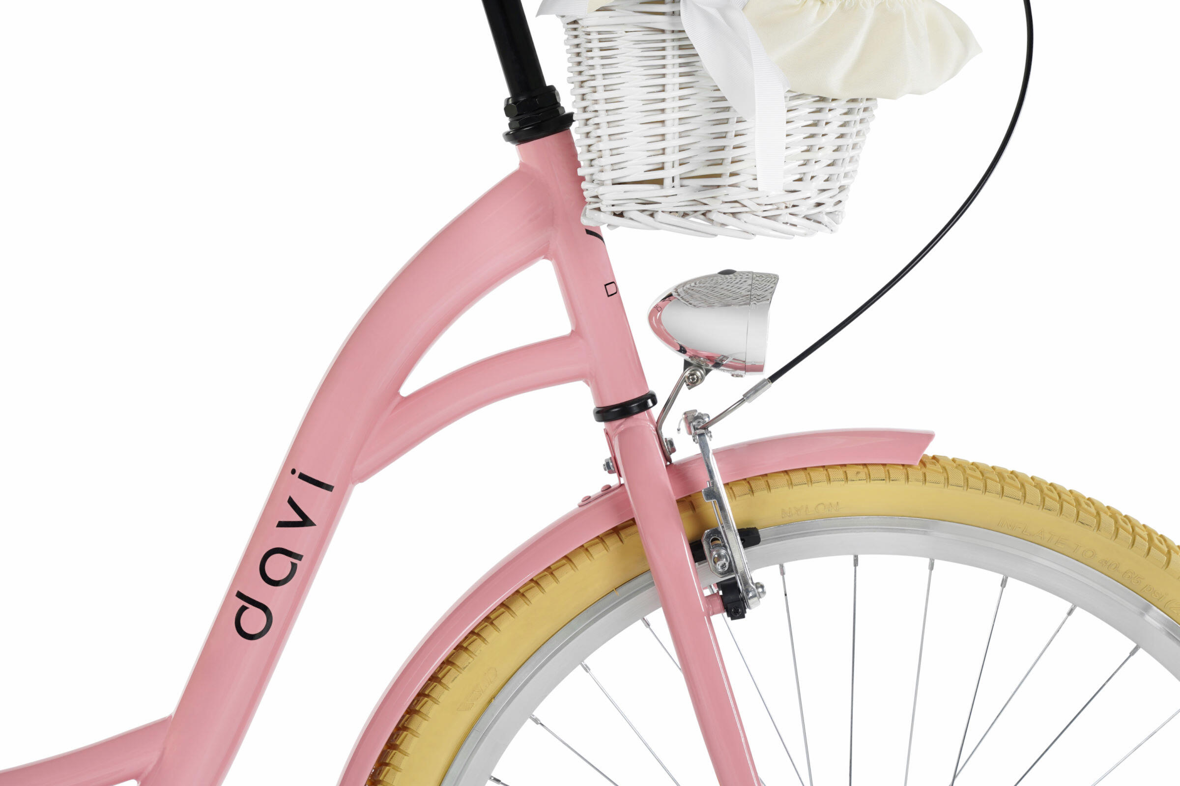 Vélo femme Davi Lila 28″, 160–185 cm, 1 vitesse, rose/crème 5/6