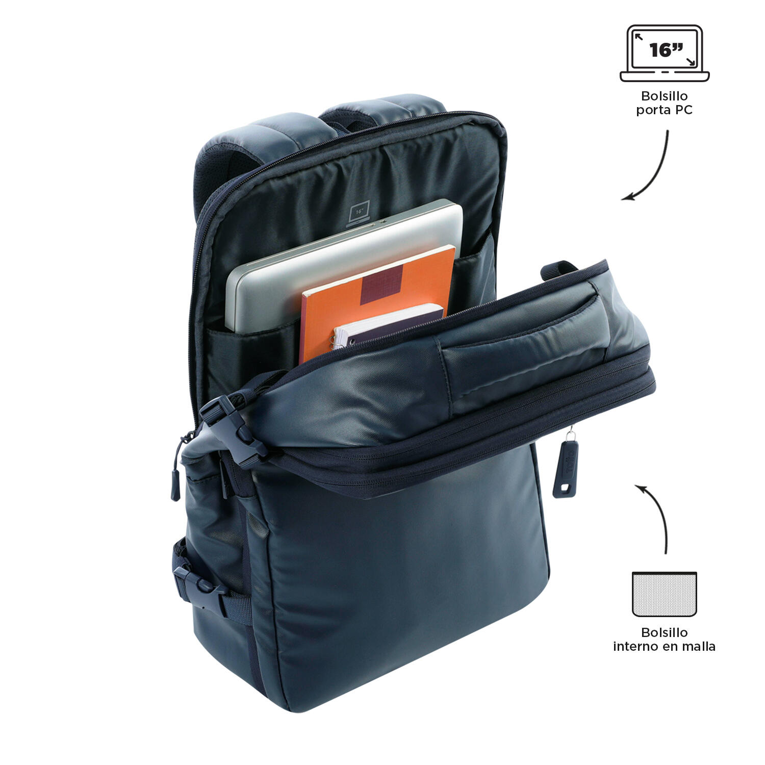 Totto Mochila urbana Grow Salute Poliéster 28 x 41.5 x 11.5 cm 5/5