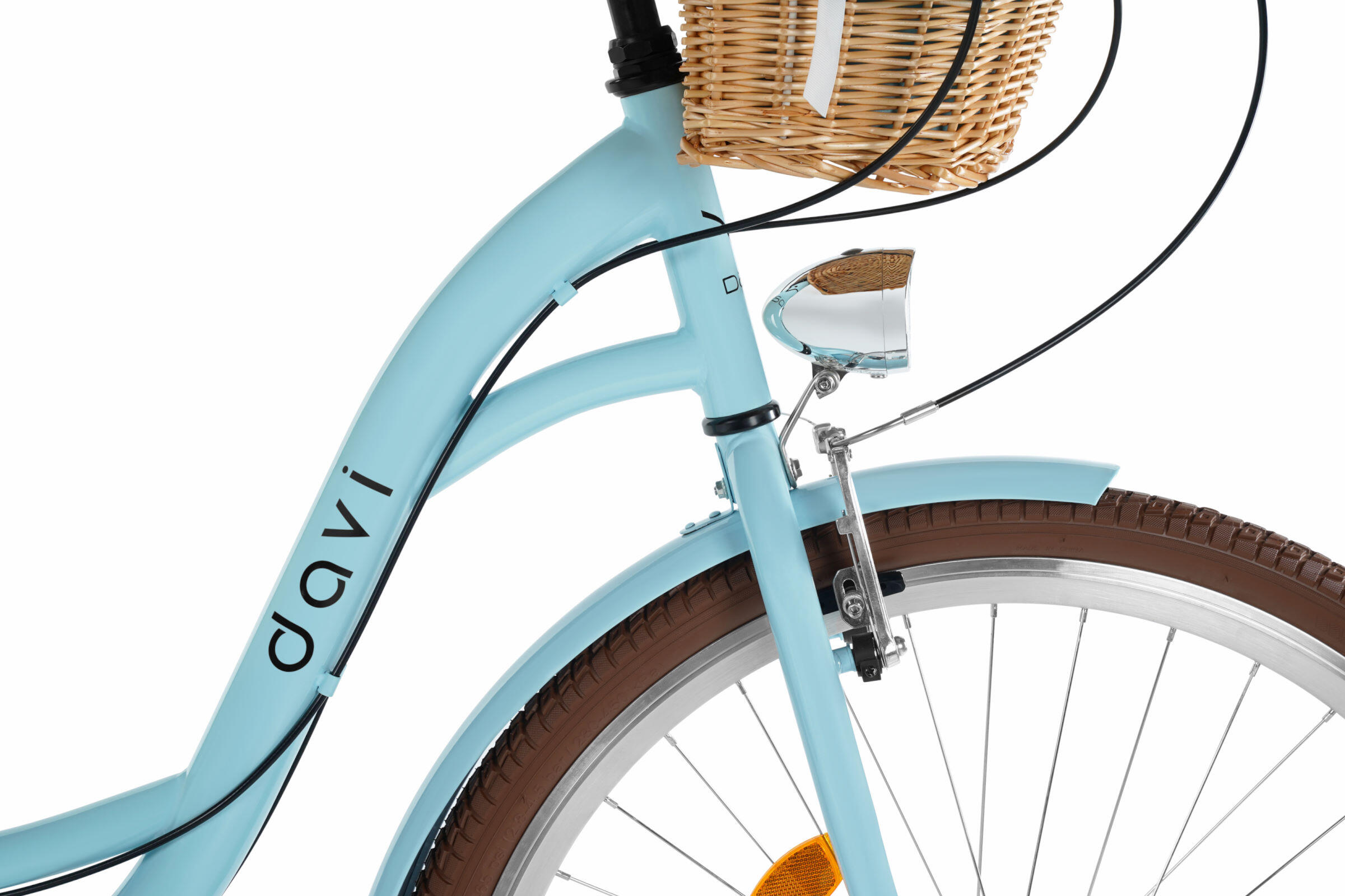 Vélo femme Davi Emma 28″, 160–185 cm, 7 vitesses, bleu/beige 4/7