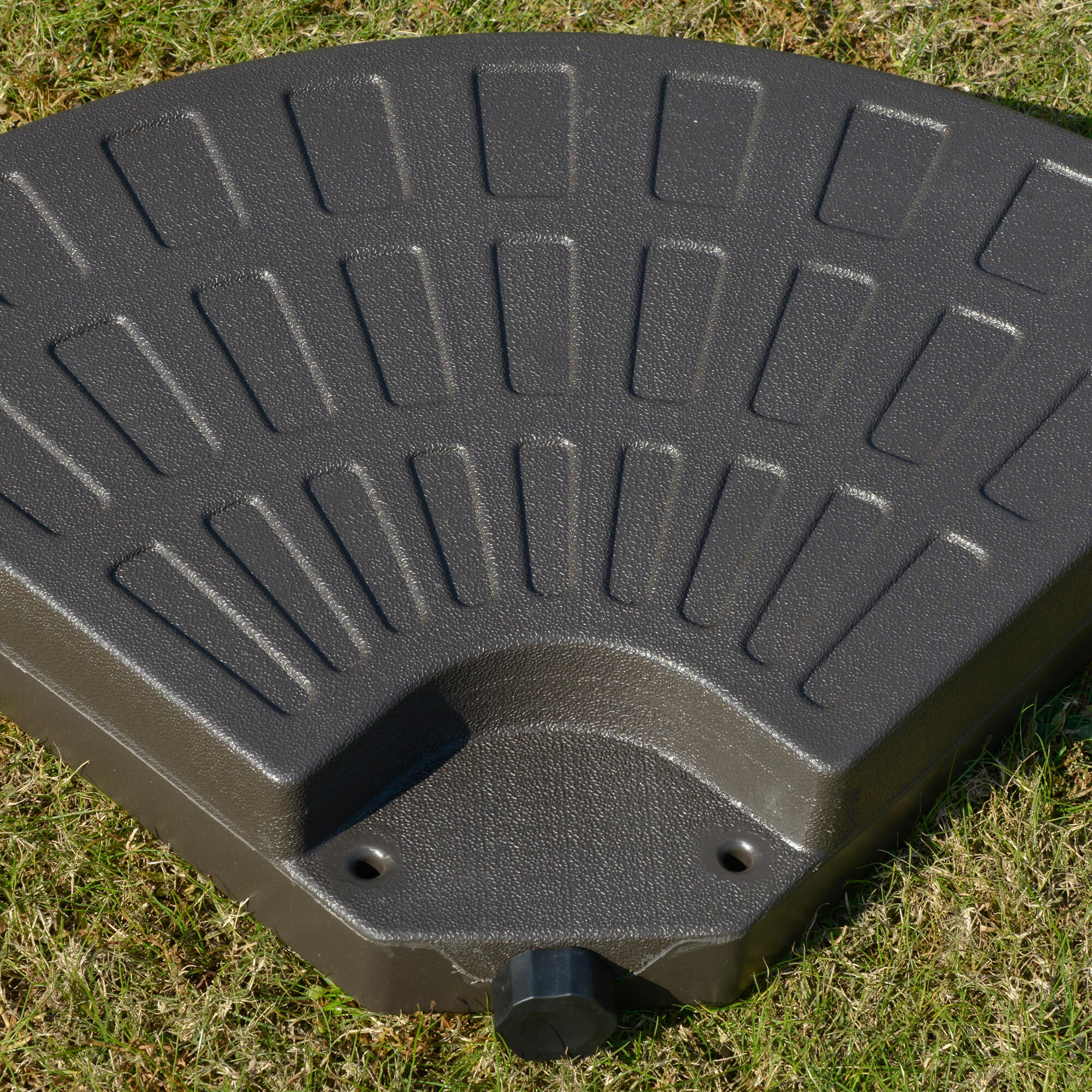 Base de Peso para Sombrilla Outsunny 100x100x10.5 cm Café 6/7
