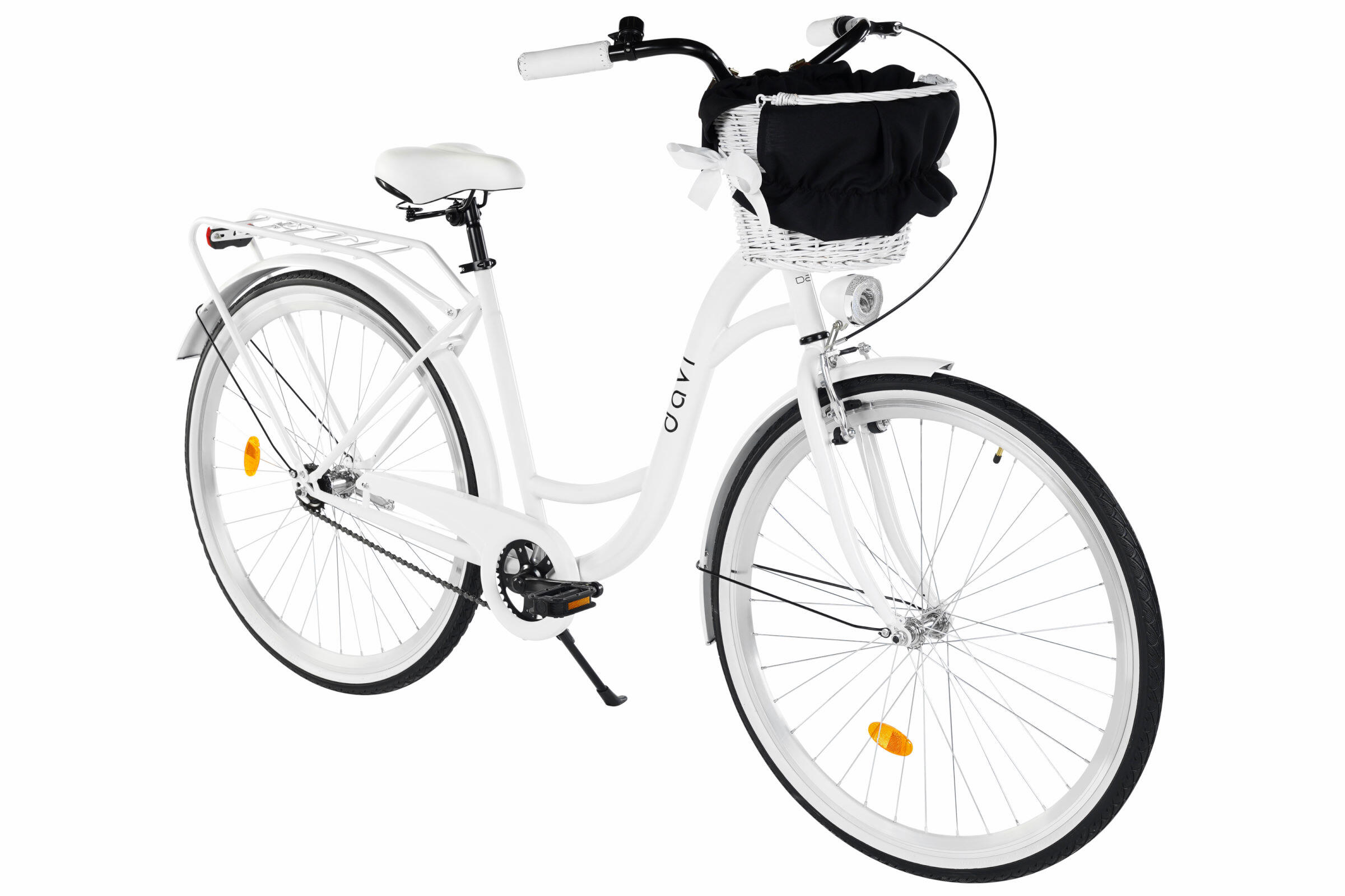 Bicicletă damă 28" Davi Mila cu coș cadru oțel 18" 1 viteză 160-185 cm