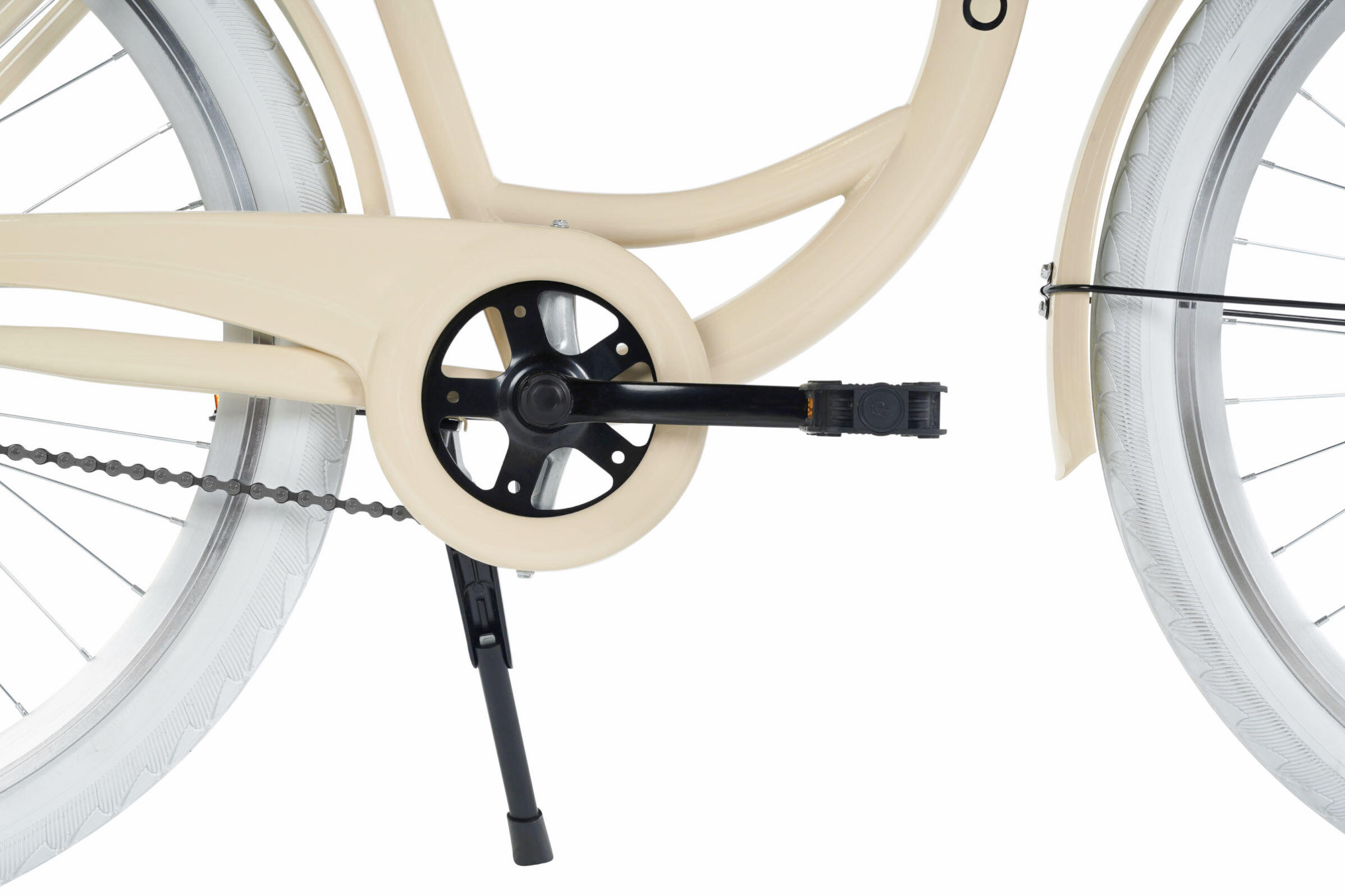 Vélo femme Davi Lila 28″, 160–185 cm, 1 vitesse, beige/blanc 6/6