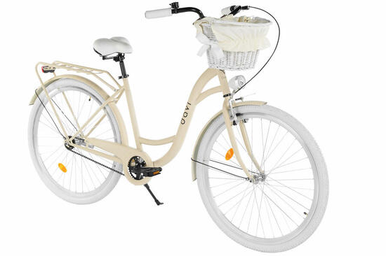 Bicicletta donna Davi Mila 28" 1 velocità 160-185 cm Marrone caffè/Bianco