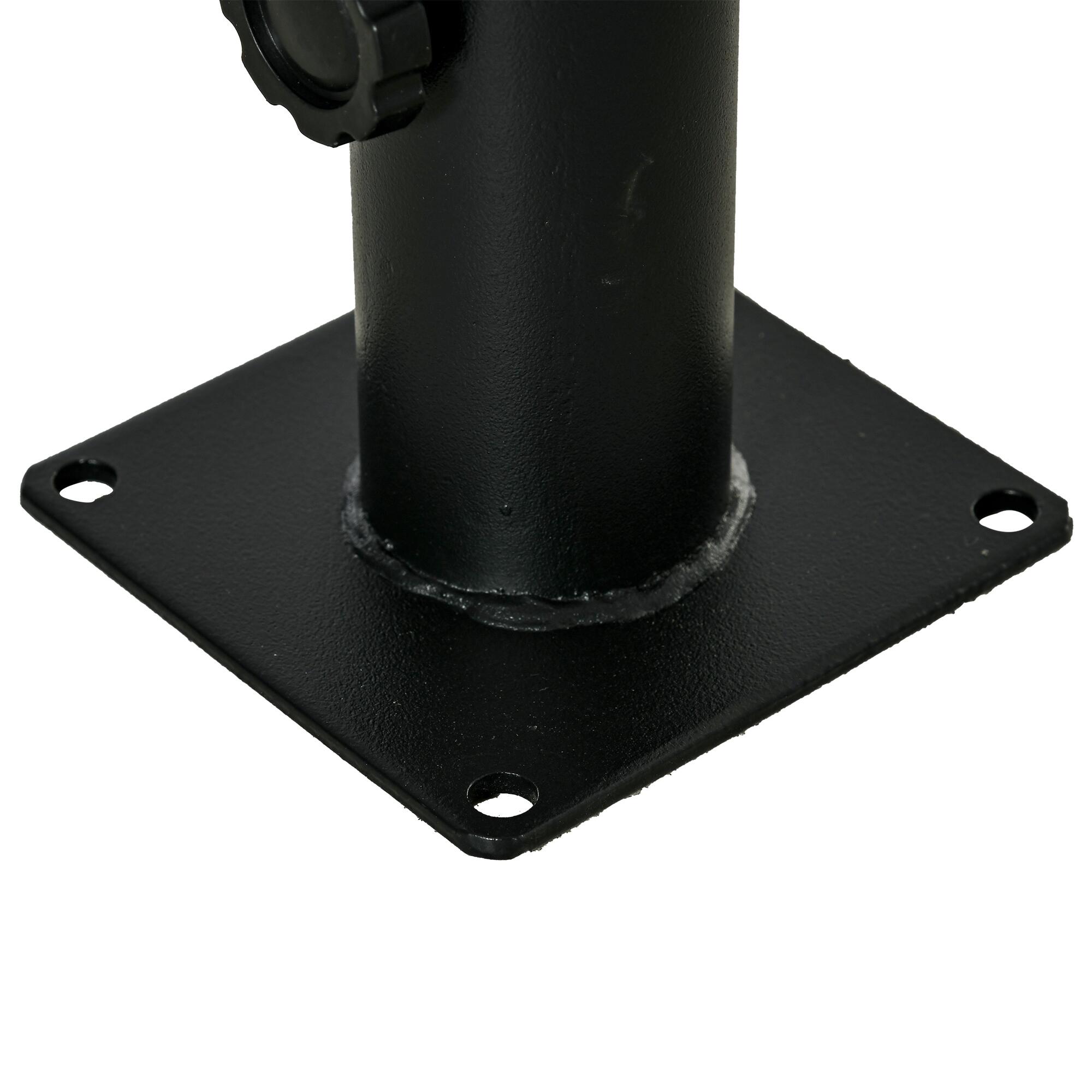 Soporte de Parasol Outsunny 12x12x30 cm Negro 5/7