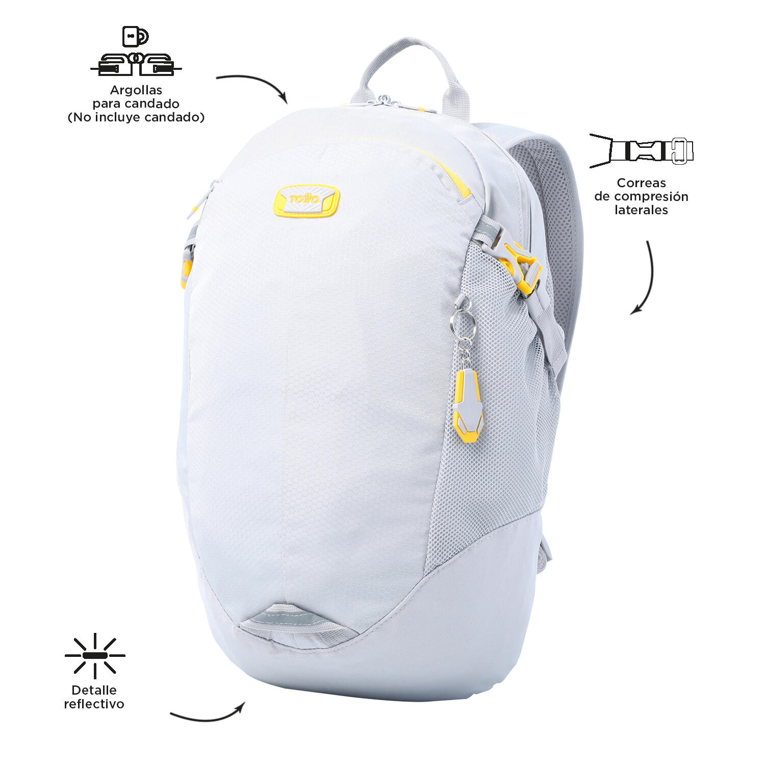 Totto Mochila urbana Deportto Micro Chip Poliéster 29 x47 x15 cm 5/5