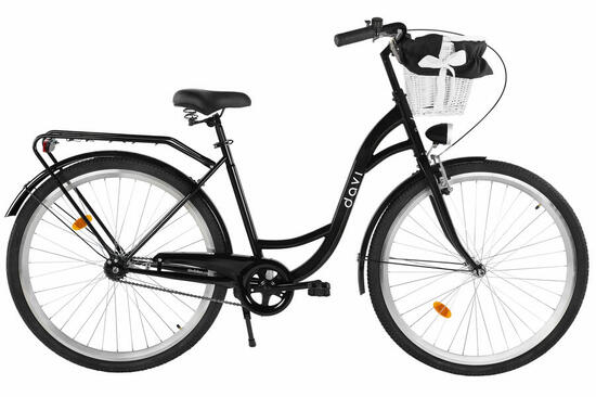 Bicicletta donna Davi Lila 28" 1 velocità 160-185 cm Bianco/Nero