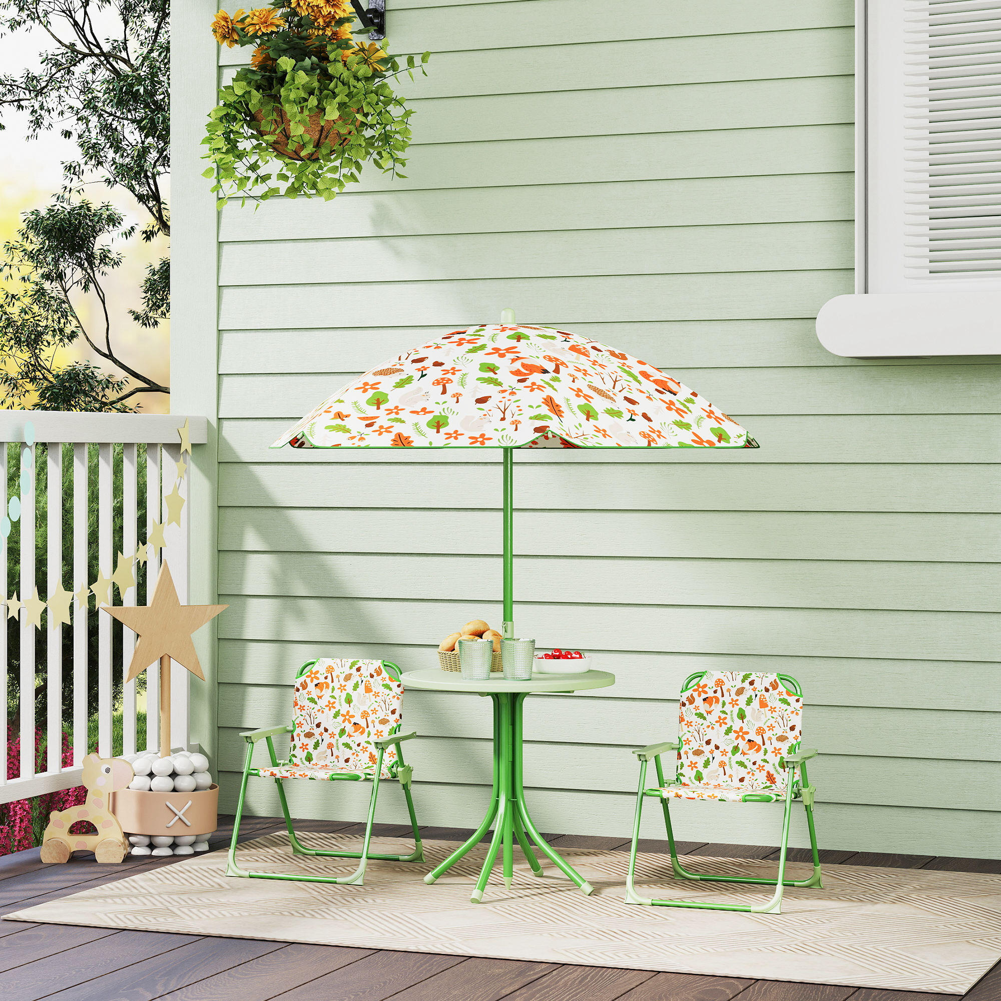 Conjunto camping Infantil AIYAPLAY 49.5x49.5x50 cm Verde 2/7