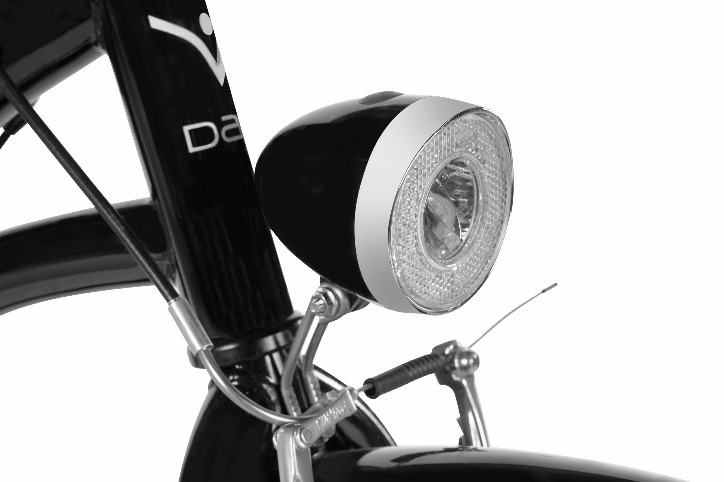 Damesfiets Davi Emma 28", 7 versnellingen, 160-185 cm, Zwart/Roze 6/7