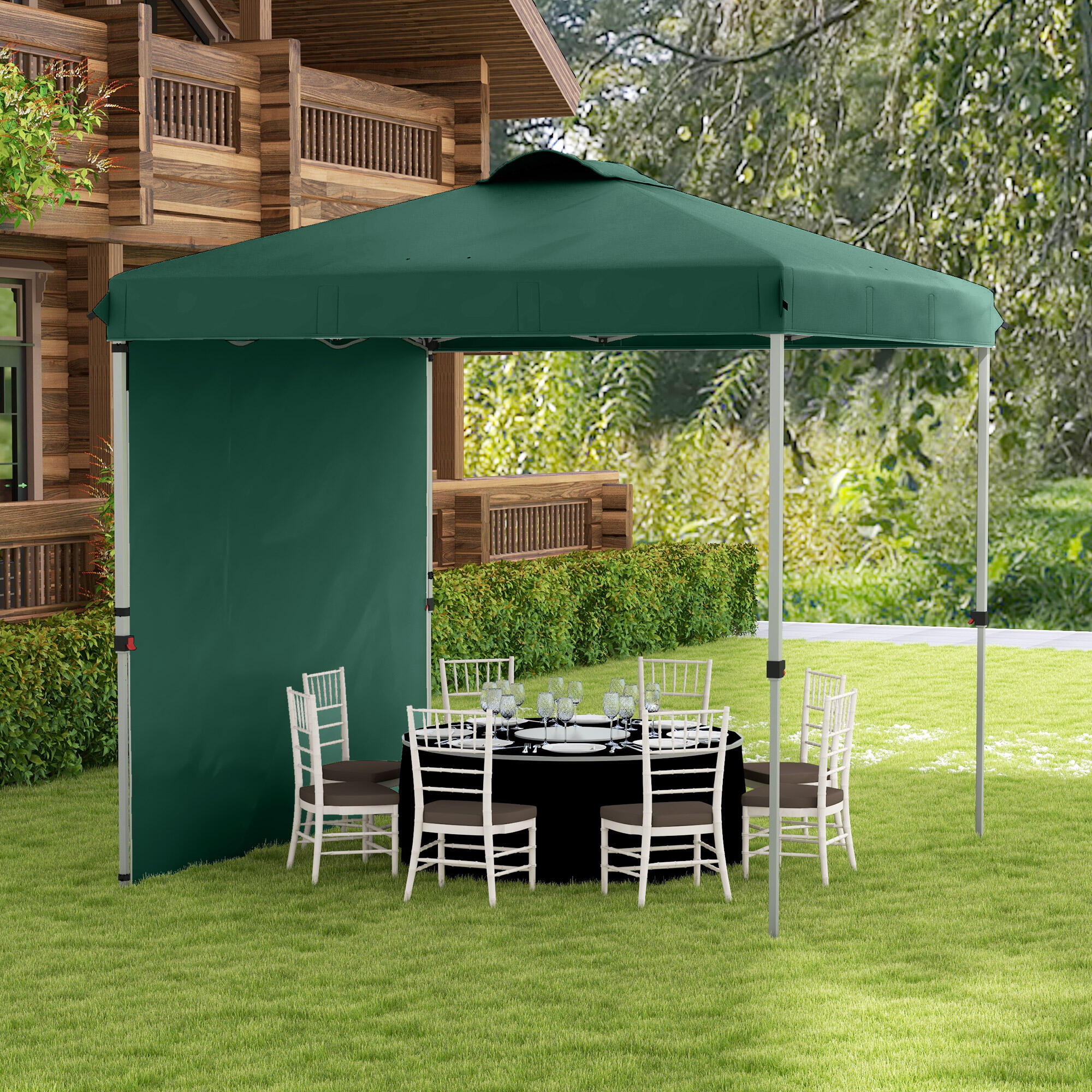 Carpa Evento Deportivo 247x247x268 cm Verde 2/7