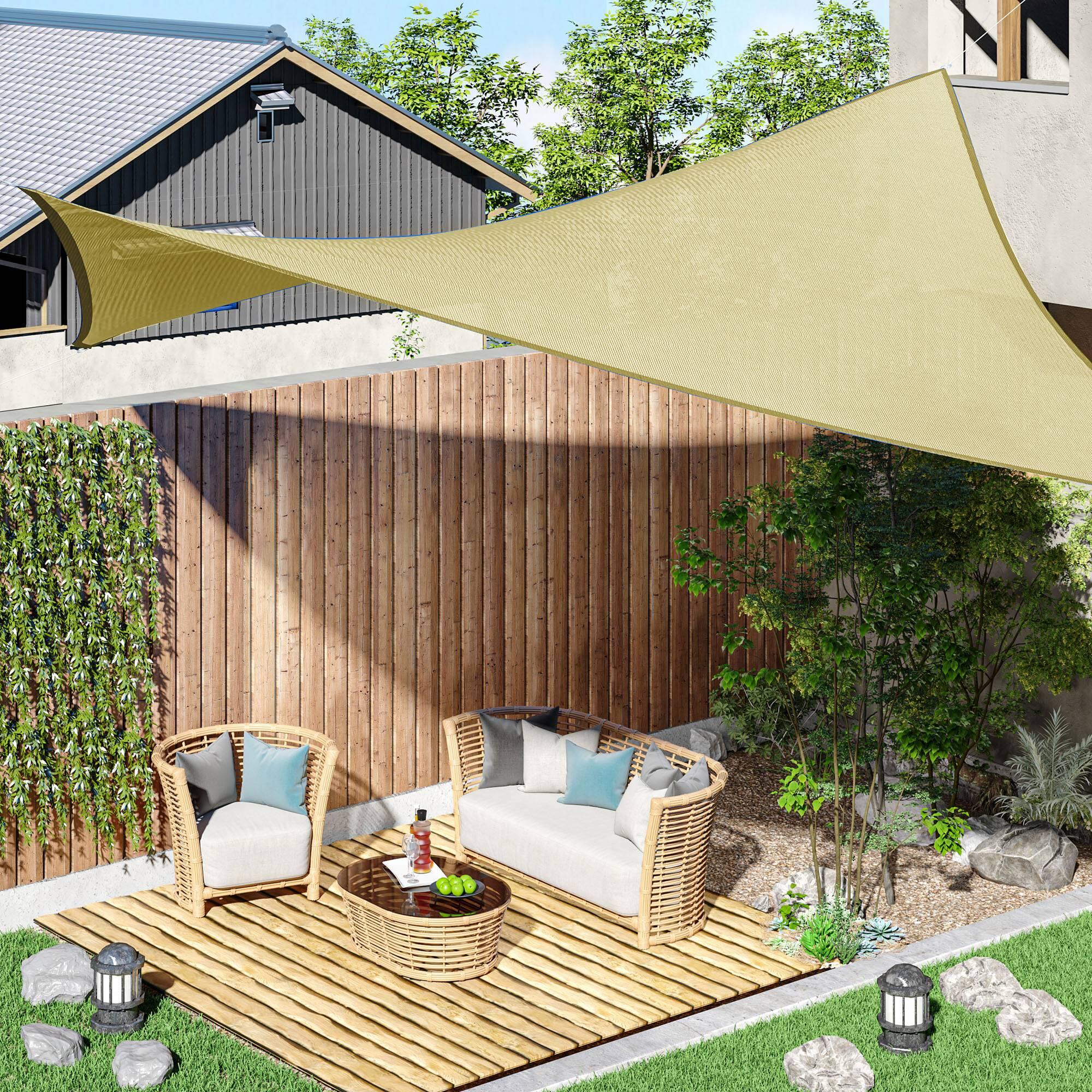 Toldo Vela Rectangular Outsunny 300x400 cm Arena 2/7
