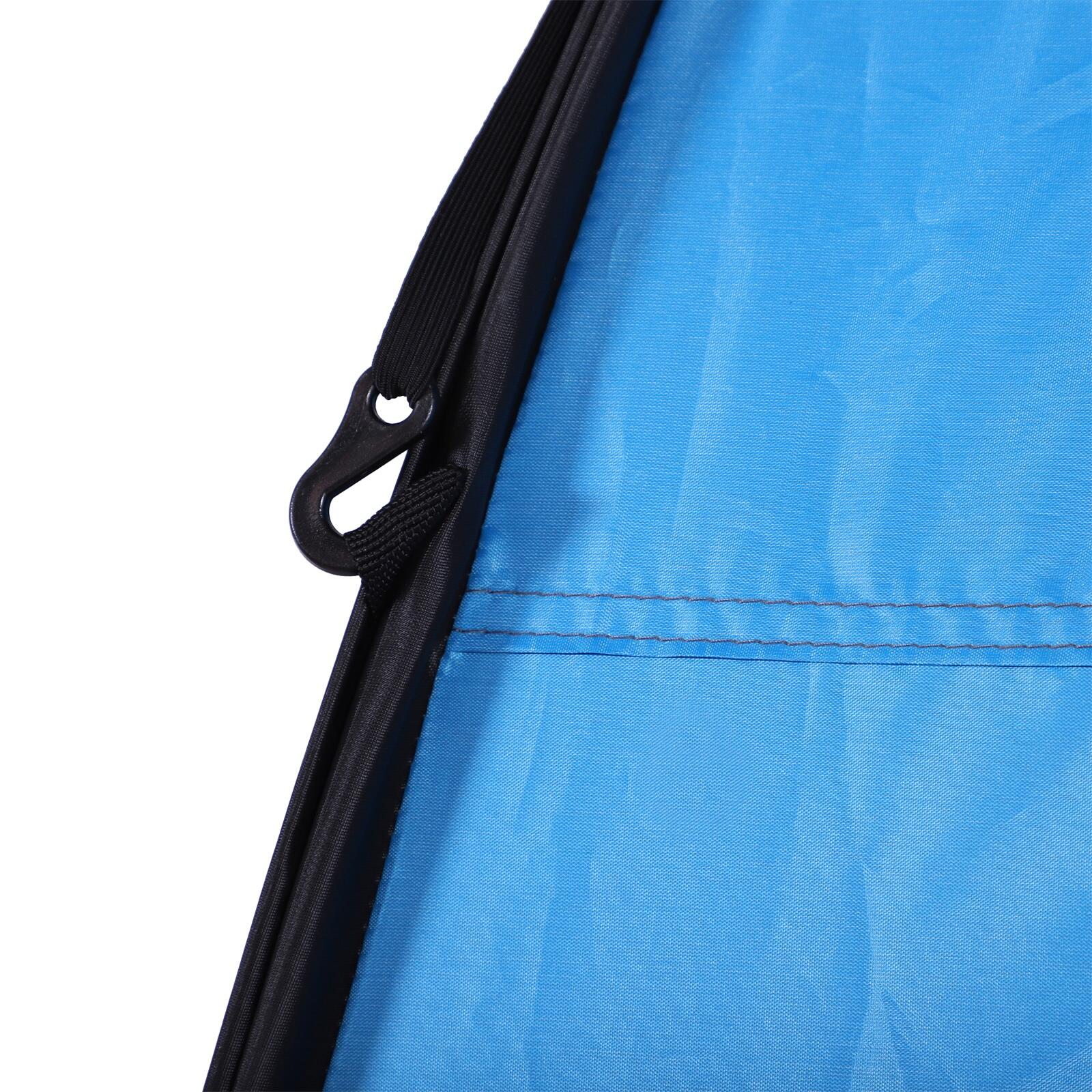 Carpa para Ducha Outsunny 120x120x190 cm azul 4/7