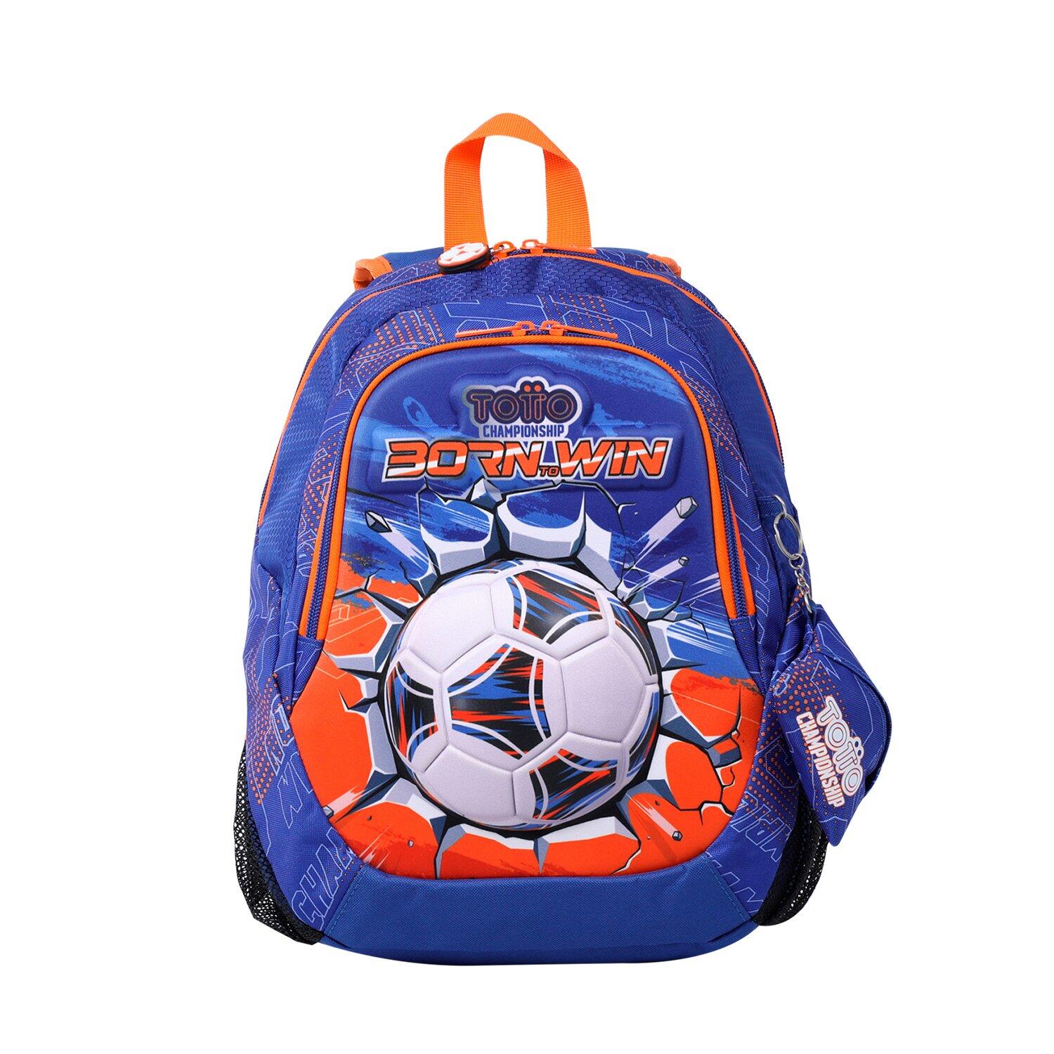 TOTTO Totto Mochila escolar  Soccer  -Dimensiones:29 x 40 x 14 cm-Material:Poliester