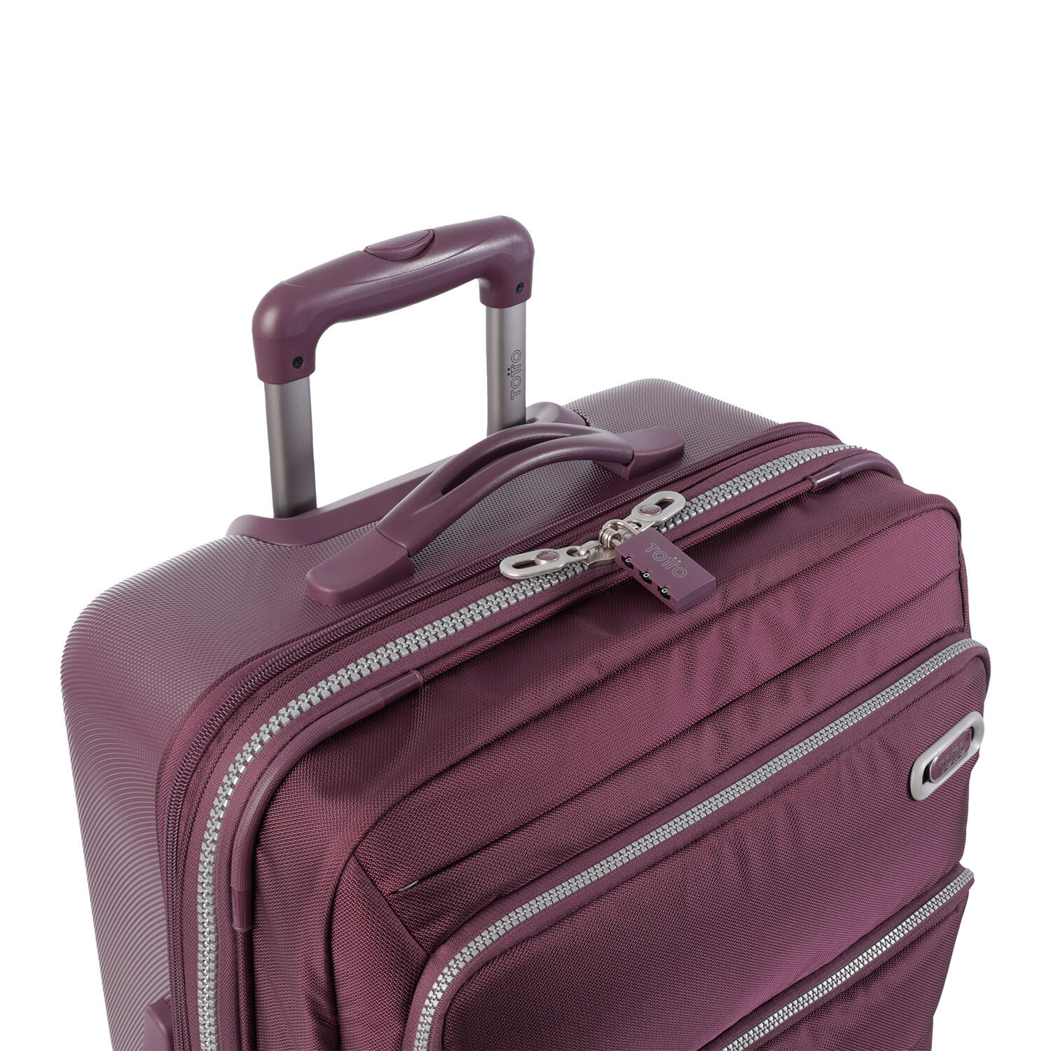 Totto Maleta de cabina Usky Morado Policarbonato 33 x 58 x 23.5 cm 4/5