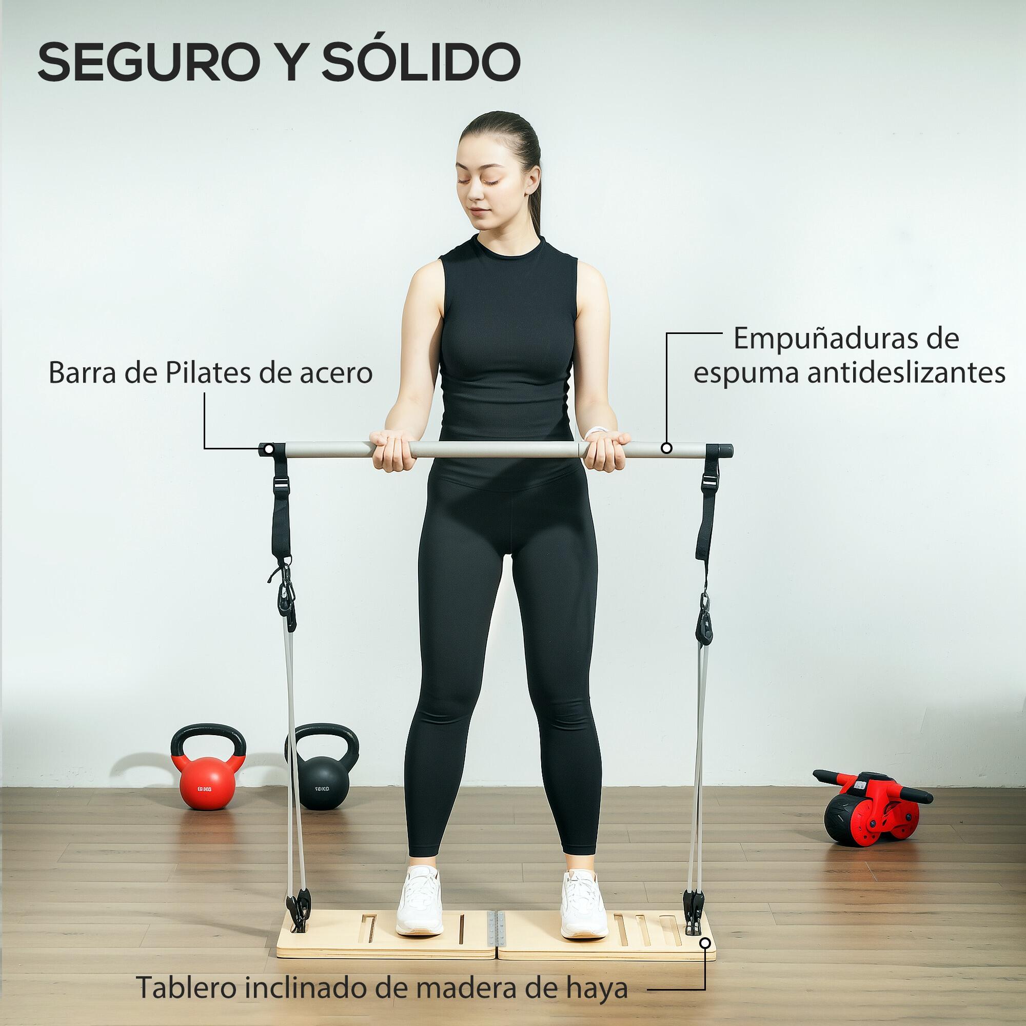 Barra de Pilates SPORTNOW 90x33x3 cm Gris 6/7