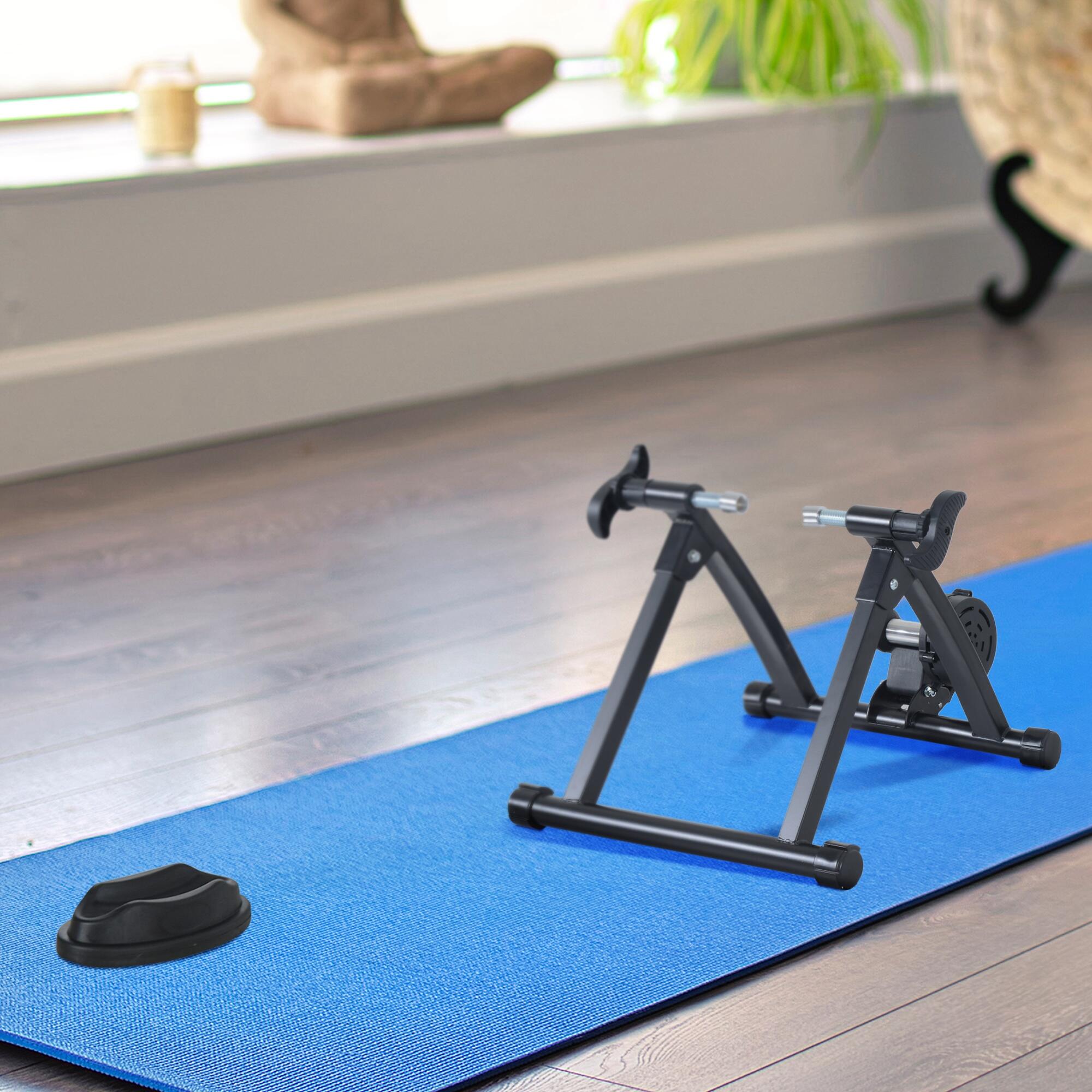 Rodillo Entrenamiento Bicicleta HOMCOM 54.5x47.2x39.1 cm Negro 2/7