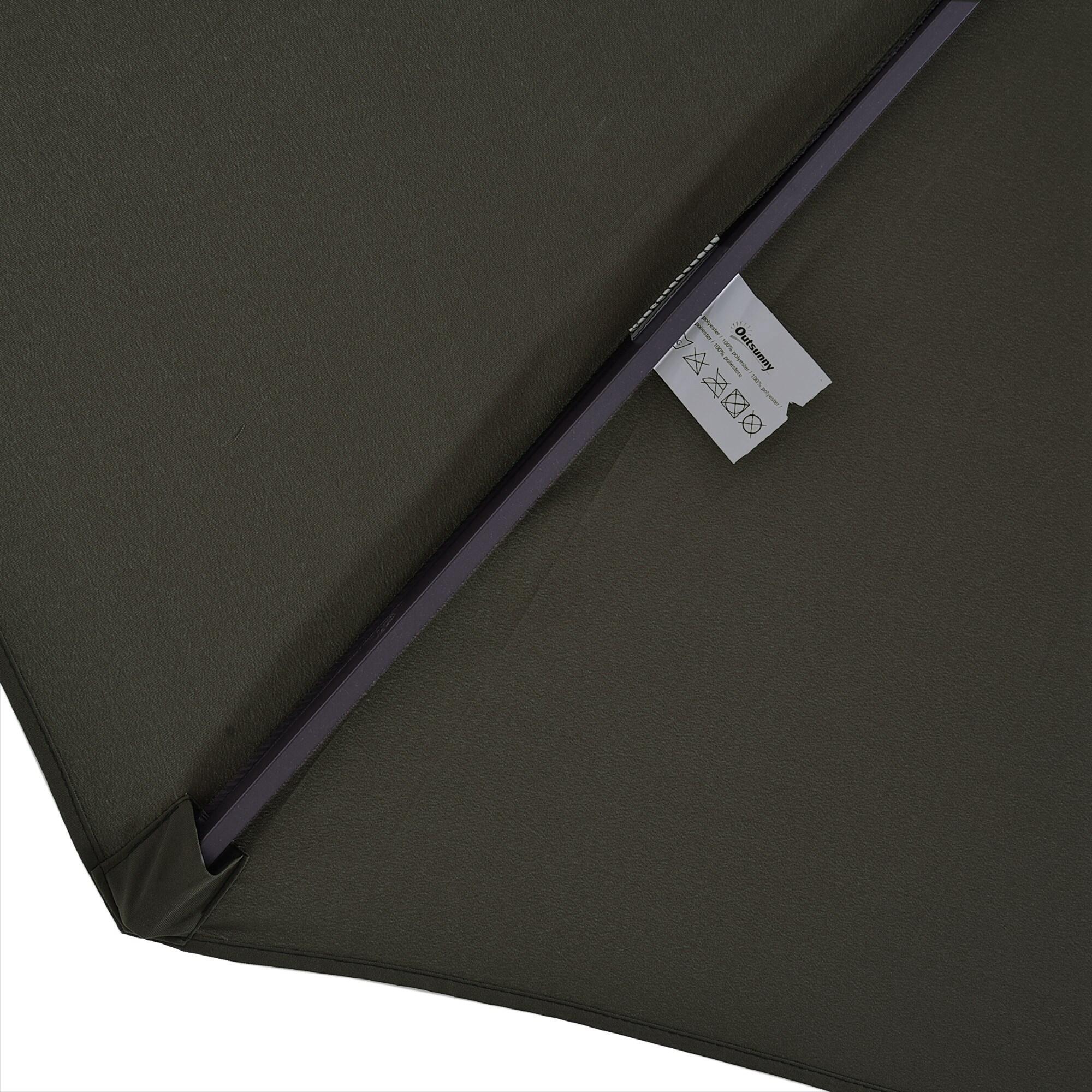 Sombrilla Outsunny 455x265x238 cm Gris 4/7