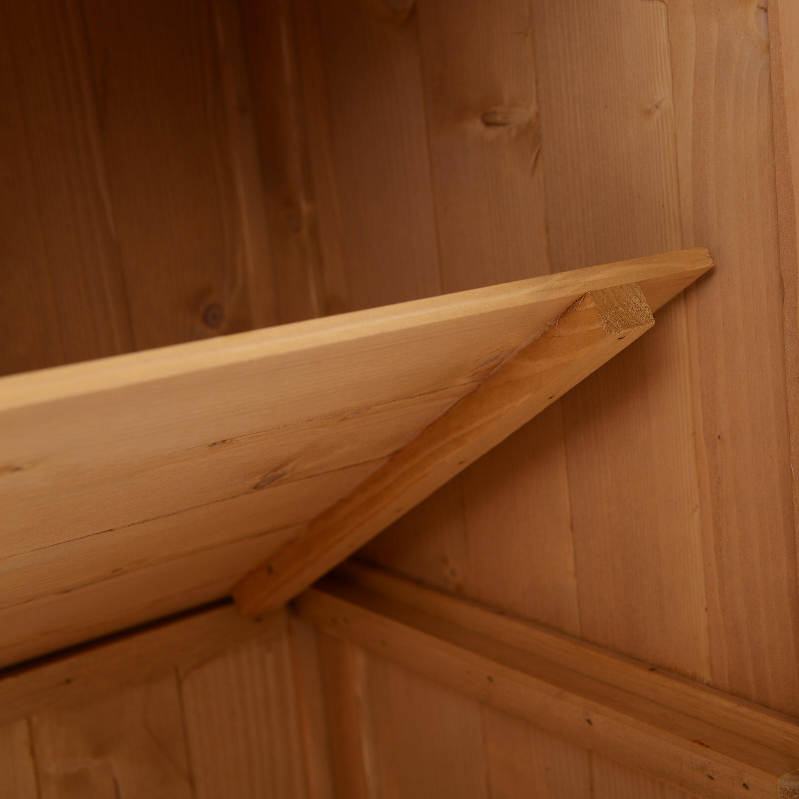Cobertizo de Madera Outsunny 74x43x88cm Madera Natural 6/7
