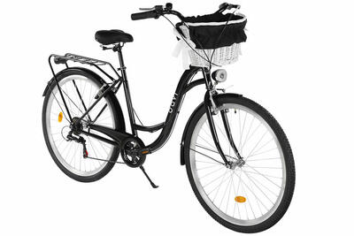 Damesfiets 28" davi emma style 7 versnellingen shimano 160-185 zwart