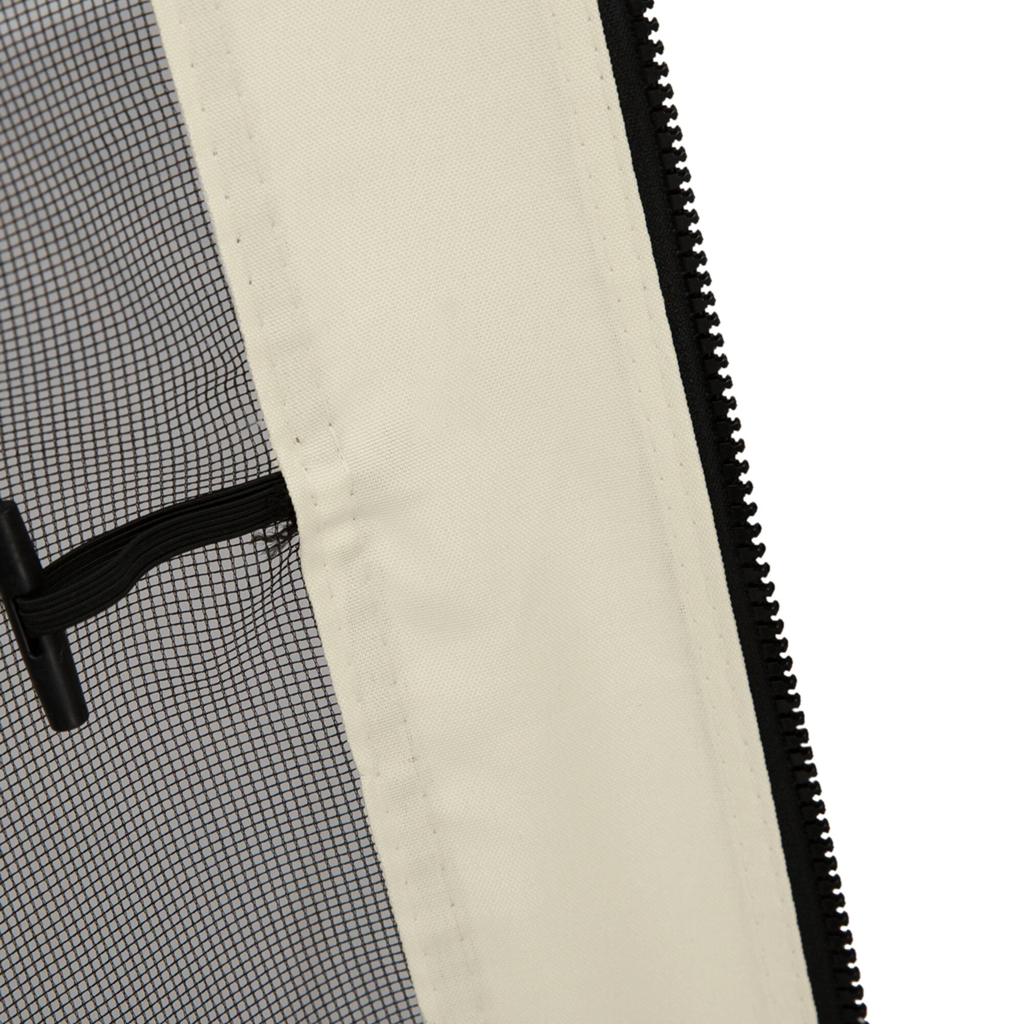4 Paneles Laterales de Mosquitera para Carpa Outsunny 302x0x207cm Negro 4/7