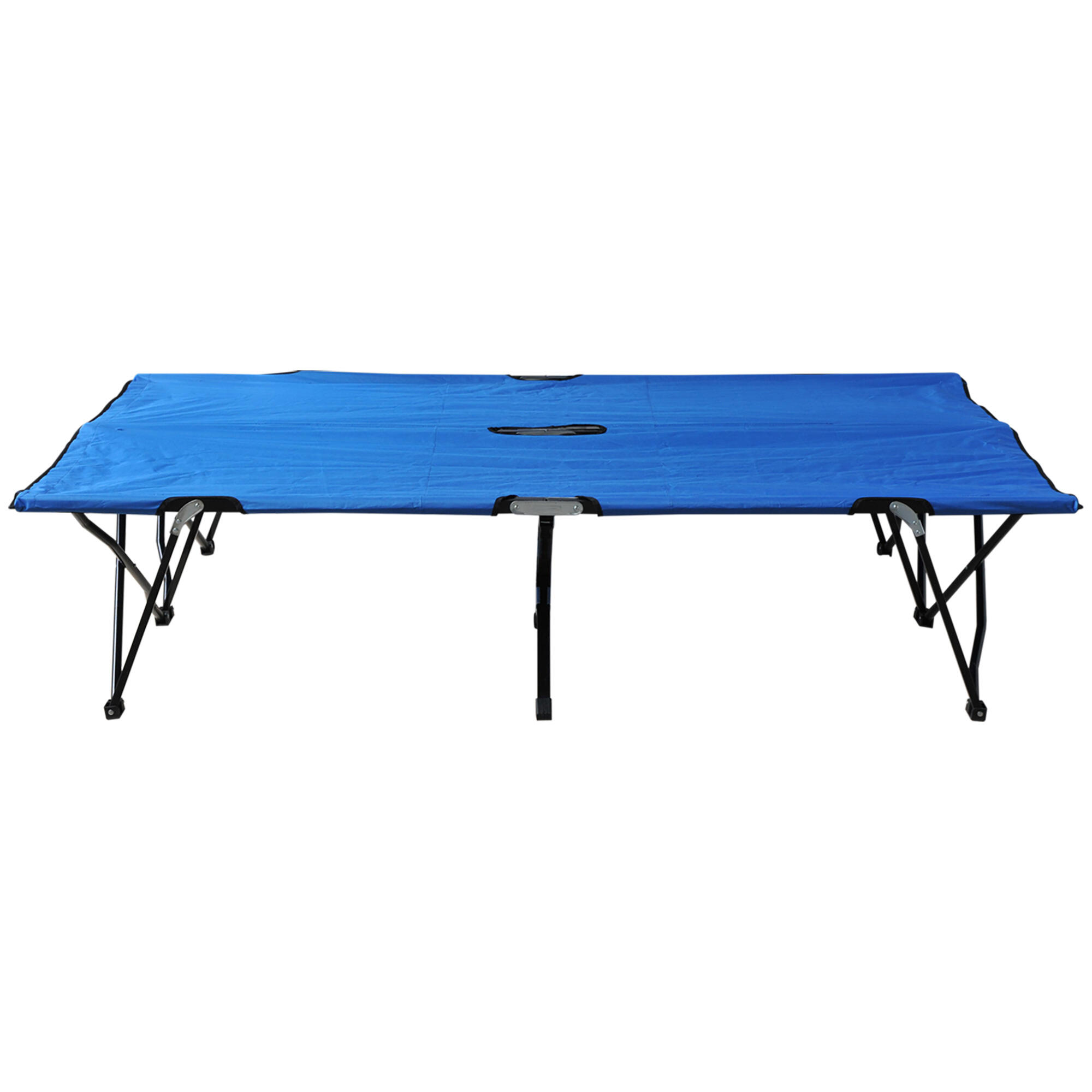 Cama de Camping Outsunny 193x125x40 cm Azul 5/7