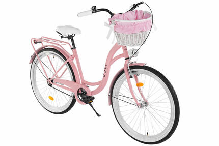 Vélo femme Davi Mila 26″, 155–180 cm, 1 vitesse, rose/noir