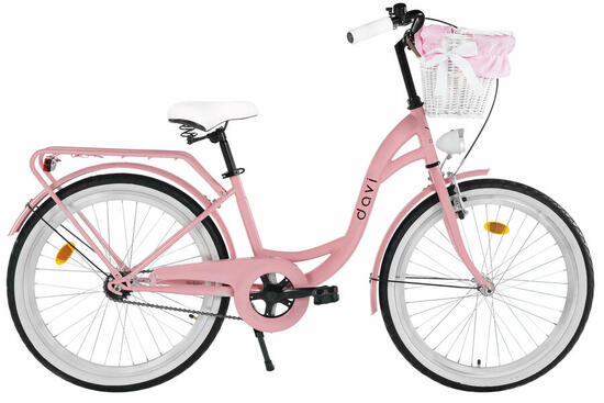 Bicicletta donna Davi Lila 26" 1 velocità 155-180 cm Rosa/Nero