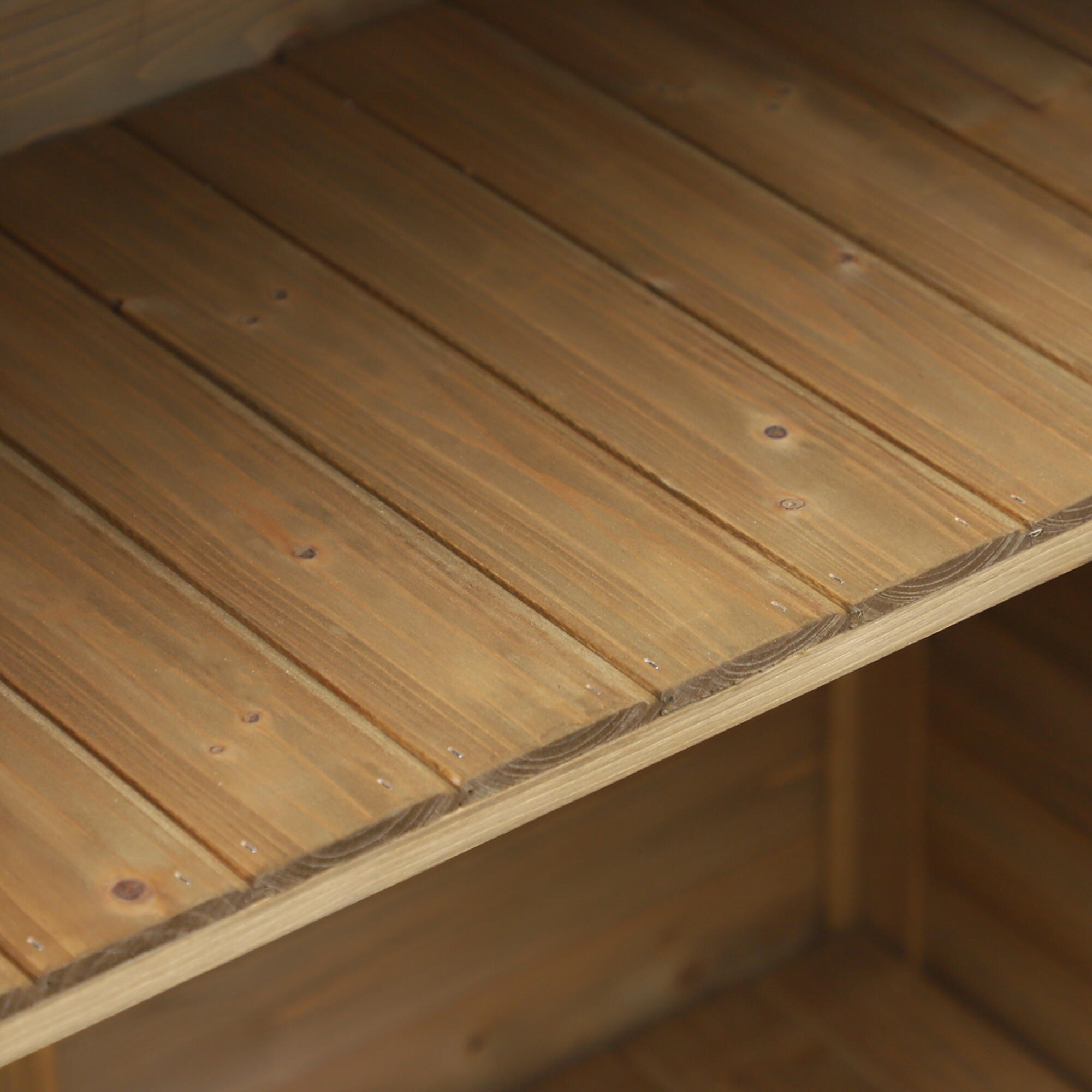 Caseta de Evento Deportivo Outsunny 87x46.5x96.5 cm Madera Natural 6/7