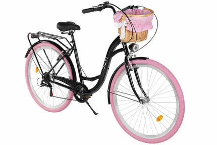 Stadsfiets 28 inch Davi Ella 18" shimano 7 versnellingen 160-185 cm met mand