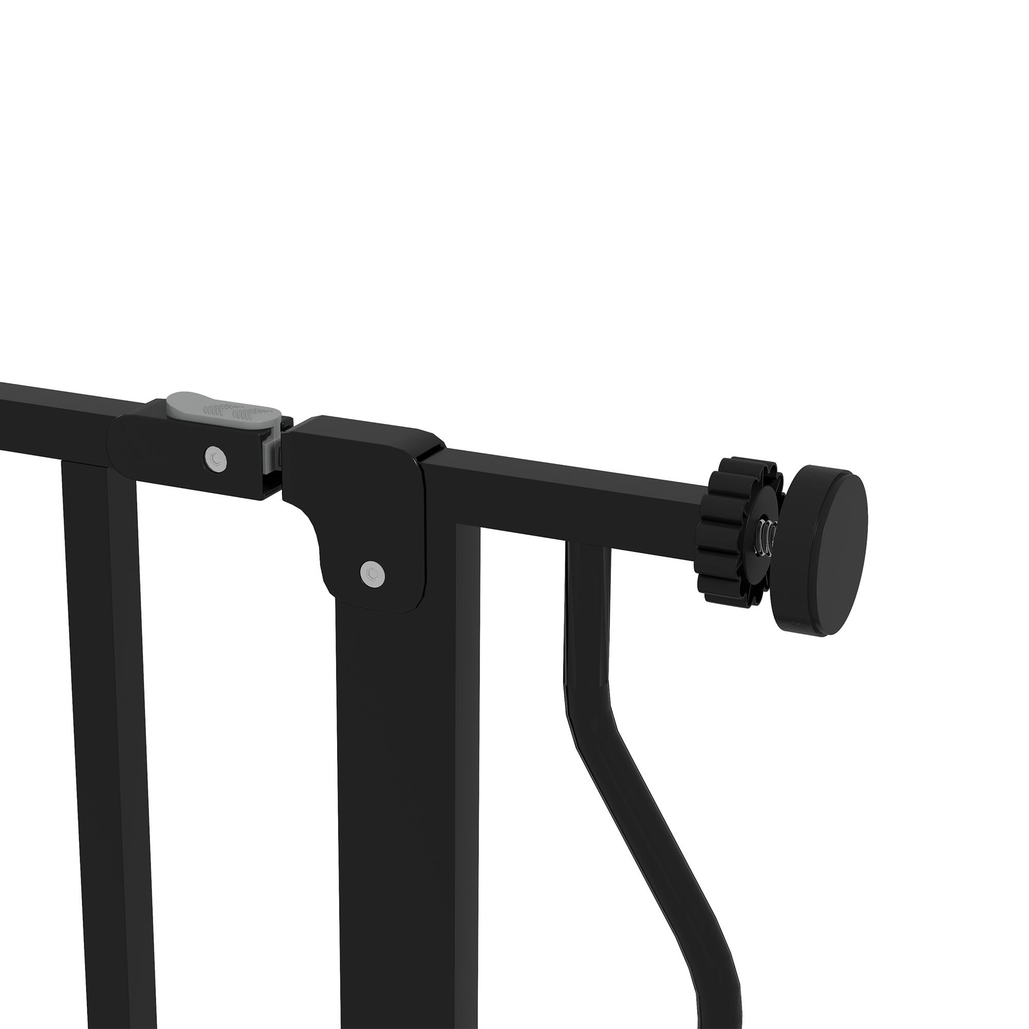 Barreira de segurança 115x1.5x76 cm preto PawHut 5/7