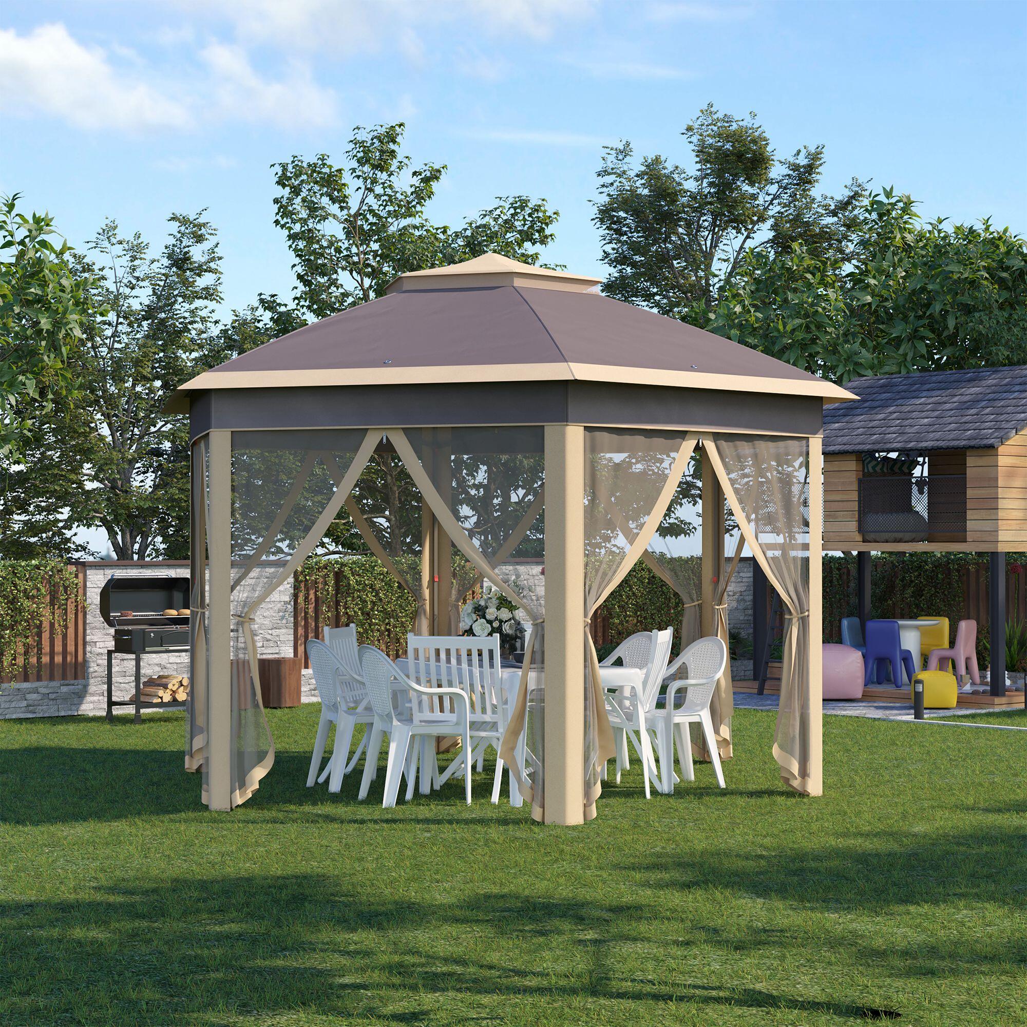 Carpa Evento Deportivo 405x340x285 cm Beige 2/7