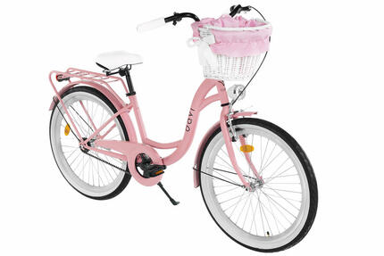 Kinderfiets Davi Aria 24", 1 versnelling, 130-165 cm, Roze/Zwart