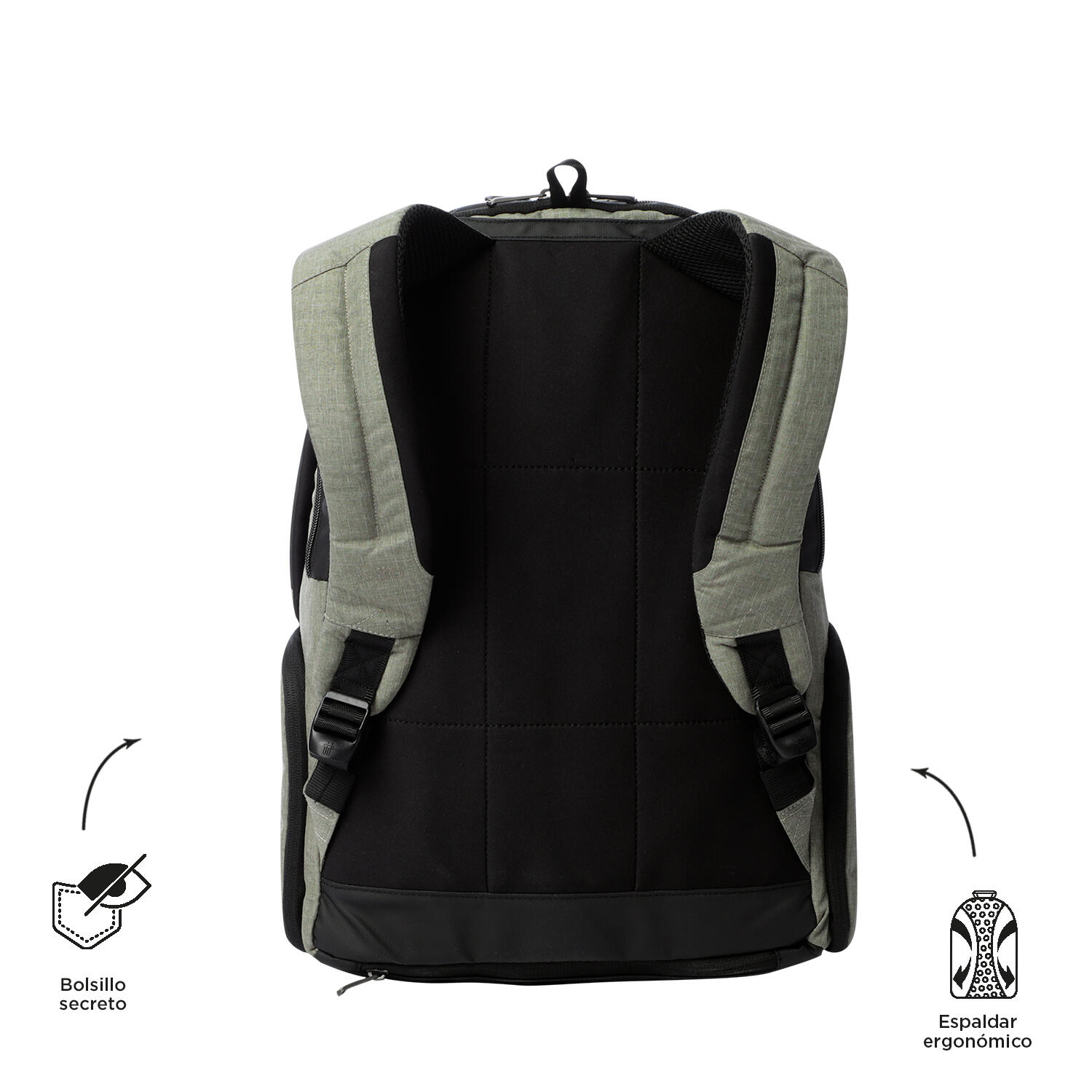 Totto Mochila ejecutiva Hexa XL Desert Taupe Poliéster 32 x 47 x 18 cm 3/5