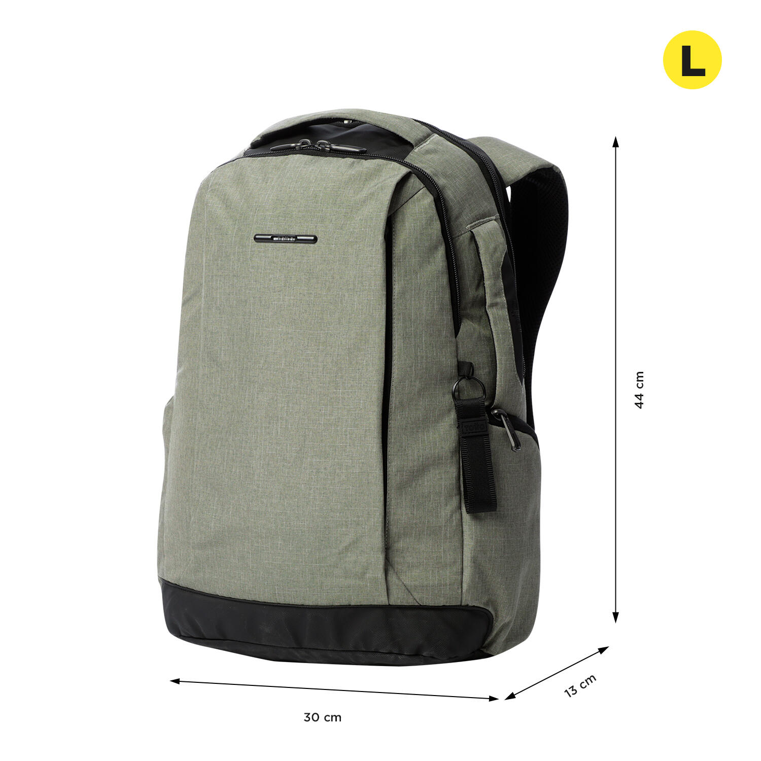 Totto Mochila ejecutiva Hexa XL Desert Taupe Poliéster 32 x 47 x 18 cm 2/5